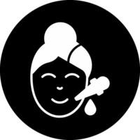 Serum Circle Inverted Icon vector