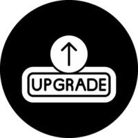 Upgrade Circle Inverted Icon vector