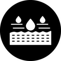 Hydrating Circle Inverted Icon vector