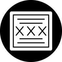 Code Circle Inverted Icon vector