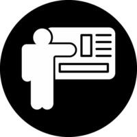 Training Circle Inverted Icon vector