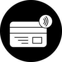 Nfc Payment Circle Inverted Icon vector