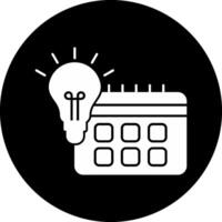 Day To Day Learning Circle Inverted Icon vector