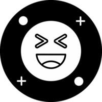 Laugh Circle Inverted Icon vector