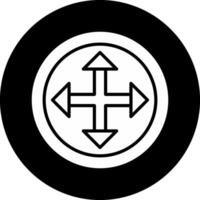 Arrow Circle Inverted Icon vector