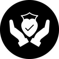 Trust Circle Inverted Icon vector