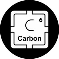 Carbon Circle Inverted Icon vector