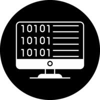 Code Circle Inverted Icon vector