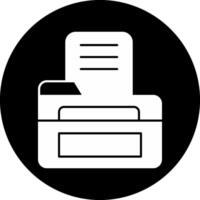 Open File Circle Inverted Icon vector