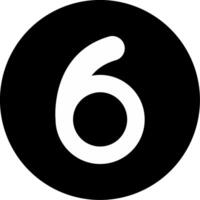 Six Circle Inverted Icon vector