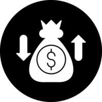 Sales Enablement Circle Inverted Icon vector