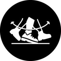 Shuffle Circle Inverted Icon vector