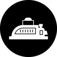 Planer Circle Inverted Icon vector