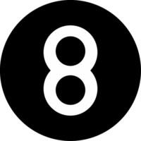 Eight Circle Inverted Icon vector
