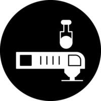 Oscillating Multi Tool Circle Inverted Icon vector