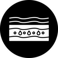 Moisturizing Circle Inverted Icon vector