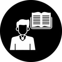 Lifelong Learning Circle Inverted Icon vector