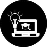 onCircle Inverted tuition Circle Inverted Icon vector