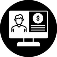 OnCircle Inverted Coach Circle Inverted Icon vector