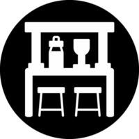 Bar Circle Inverted Icon vector