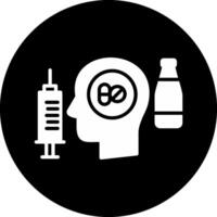 Addiction Circle Inverted Icon vector