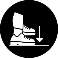 Stamp Circle Inverted Icon vector