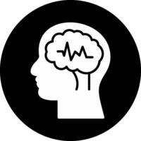 Epilepsy Circle Inverted Icon vector