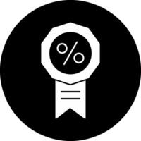 Badge Circle Inverted Icon vector