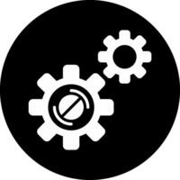 Disruption Circle Inverted Icon vector