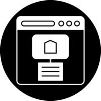 Site Map Circle Inverted Icon vector
