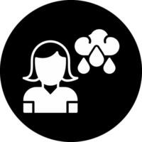 Depression Circle Inverted Icon vector