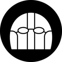 Swimming Cap Circle Inverted Icon vector