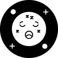 Sleep Circle Inverted Icon vector