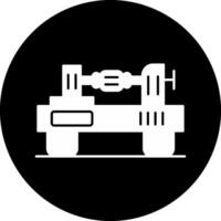 Lathe Circle Inverted Icon vector