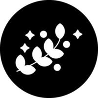 Pollen Allergy Circle Inverted Icon vector
