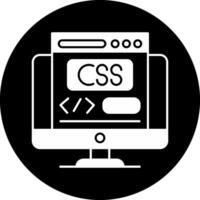 Css Circle Inverted Icon vector