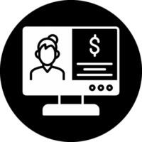 OnCircle Inverted Coaching Circle Inverted Icon vector