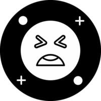 Anguish Circle Inverted Icon vector