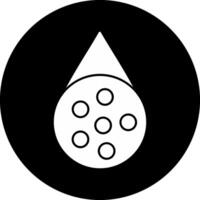 Water Borne Circle Inverted Icon vector