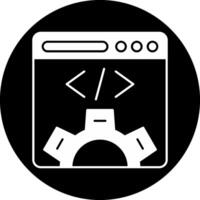Web Design Circle Inverted Icon vector