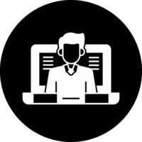 OnCircle Inverted Class Circle Inverted Icon vector