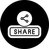 Share Circle Inverted Icon vector