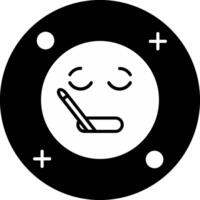 Sick Circle Inverted Icon vector