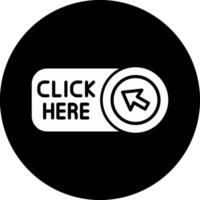 Click Here Circle Inverted Icon vector