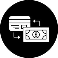 Payment Method Circle Inverted Icon vector