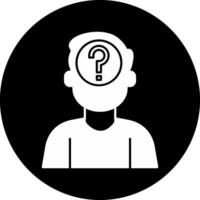 Confusion Circle Inverted Icon vector
