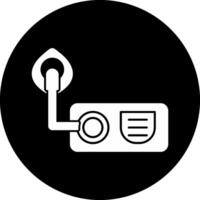 Oxygen Circle Inverted Icon vector