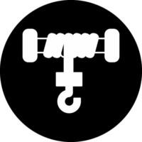 Hoist Circle Inverted Icon vector