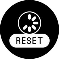 Reset Circle Inverted Icon vector