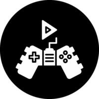 Gaming Circle Inverted Icon vector